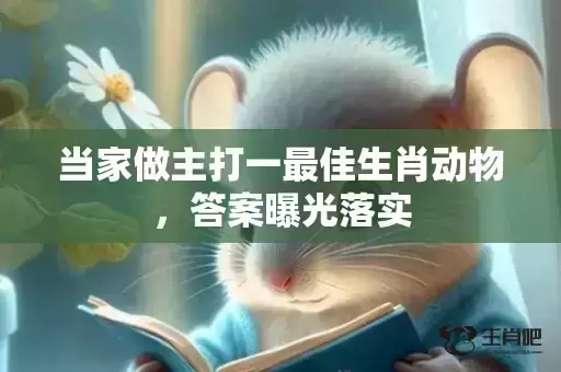 当家做主打一最佳生肖动物，答案曝光落实