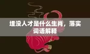 埋没人才是什么生肖，落实词语解释