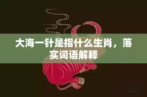 大海一针是指什么生肖,落实词语解释 大海一针是指什么生肖,落实词语解释