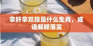 拿奸拿双指是什么生肖，成语解释落实