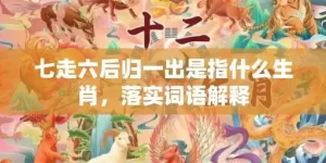 七走六后归一出是指什么生肖，落实词语解释