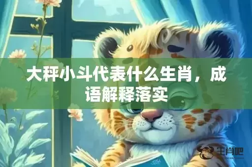 大秤小斗代表什么生肖，成语解释落实