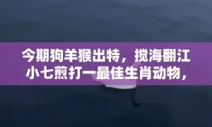 今期狗羊猴出特，搅海翻江小七煎打一最佳生肖动物，落实词语解释