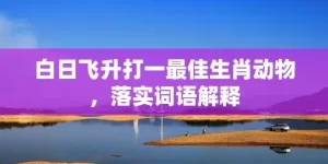 白日飞升打一最佳生肖动物，落实词语解释