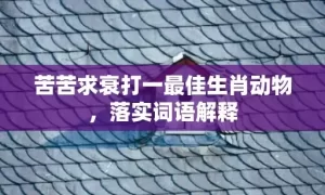 苦苦求衰打一最佳生肖动物，落实词语解释