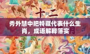 秀外慧中把特藏代表什么生肖，成语解释落实