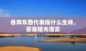 各奔东西代表指什么生肖，答案曝光落实