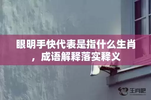 眼明手快代表是指什么生肖，成语解释落实释义