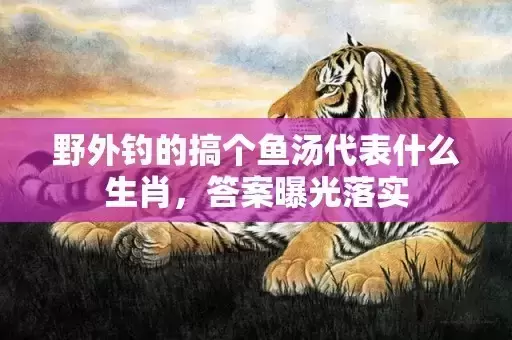 野外钓的搞个鱼汤代表什么生肖,答案曝光落实 野外钓的搞个鱼汤代表什么生肖,答案曝光落实