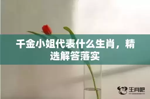 千金小姐代表什么生肖，精选解答落实