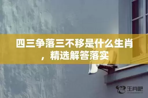 四三争落三不移是什么生肖，精选解答落实