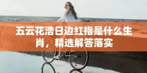 五云花浩日边红指是什么生肖，精选解答落实