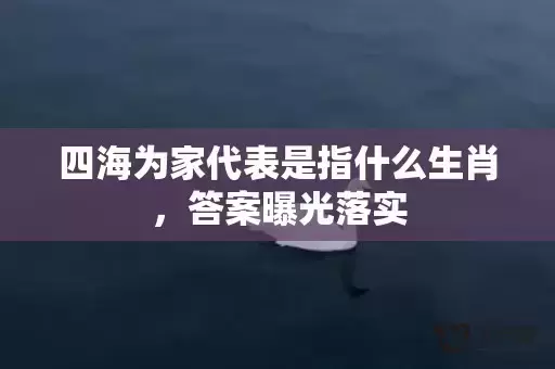 四海为家代表是指什么生肖，答案曝光落实