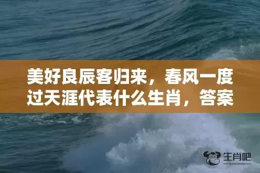 美好良辰客归来，春风一度过天涯代表什么生肖，答案曝光落实