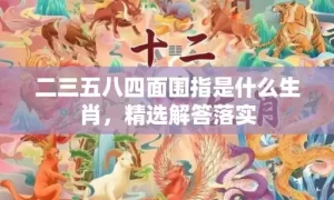 二三五八四面围指是什么生肖，精选解答落实