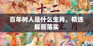 百年树人是什么生肖，精选解答落实