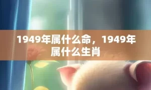 1949年属什么命，1949年属什么生肖