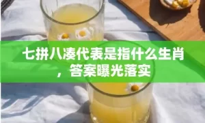 七拼八凑代表是指什么生肖，答案曝光落实