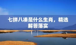 七拼八凑是什么生肖，精选解答落实