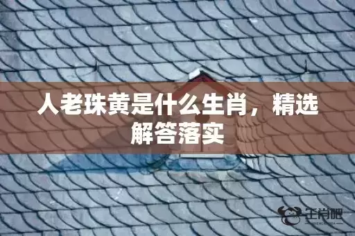 人老珠黄是什么生肖，精选解答落实