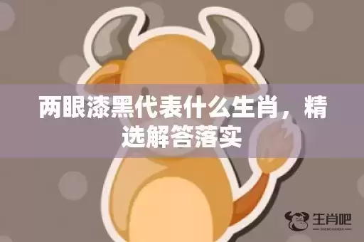 两眼漆黑代表什么生肖，精选解答落实