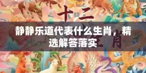 静静乐道代表什么生肖，精选解答落实