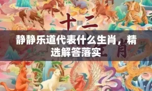 静静乐道代表什么生肖，精选解答落实