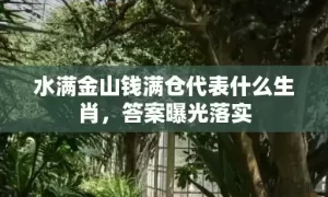 水满金山钱满仓代表什么生肖，答案曝光落实