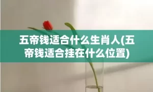 五帝钱适合什么生肖人(五帝钱适合挂在什么位置)