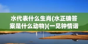 水代表什么生肖(水正确答案是什么动物)(一见钟情谐鱼水代表什么生肖)