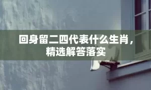 回身留二四代表什么生肖，精选解答落实