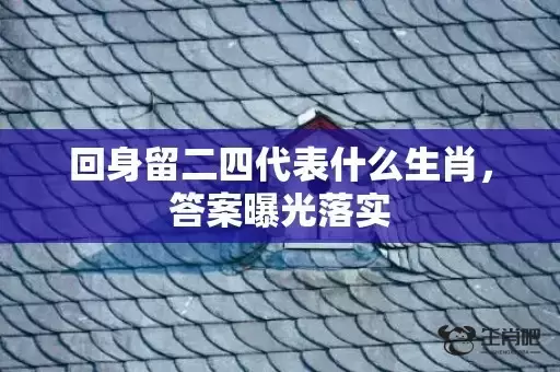 回身留二四代表什么生肖,答案曝光落实 回身留二四代表什么生肖,答案曝光落实