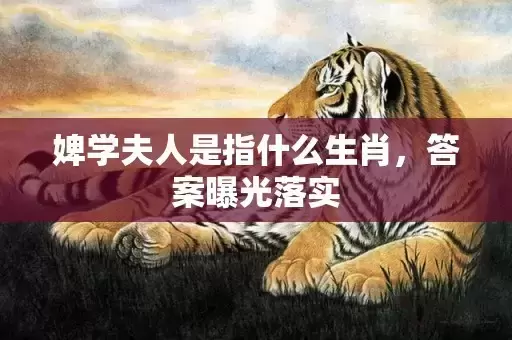 婢学夫人是指什么生肖,答案曝光落实 婢学夫人是指什么生肖,答案曝光落实