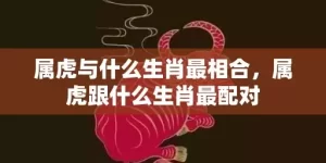 属虎与什么生肖最相合，属虎跟什么生肖最配对