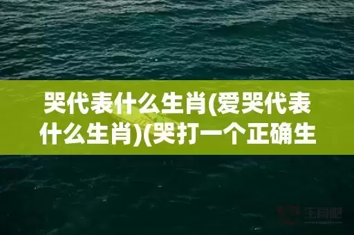 哭代表什么生肖(爱哭代表什么生肖)(哭打一个正确生肖)