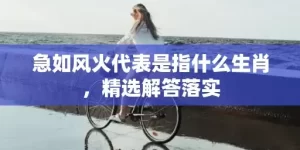 急如风火代表是指什么生肖，精选解答落实