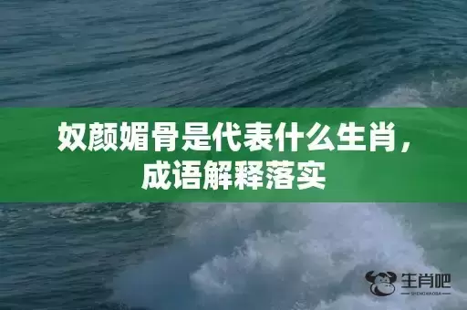 奴颜媚骨是代表什么生肖，成语解释落实