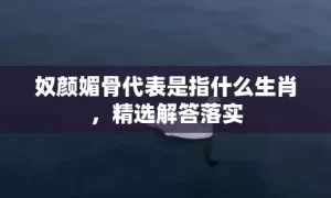 奴颜媚骨代表是指什么生肖，精选解答落实