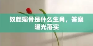 奴颜媚骨是什么生肖，答案曝光落实