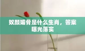 奴颜媚骨是什么生肖，答案曝光落实