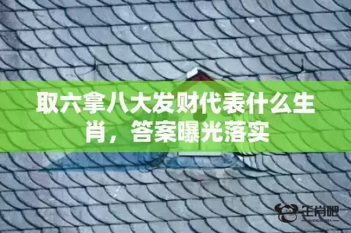 取六拿八大发财代表什么生肖，答案曝光落实