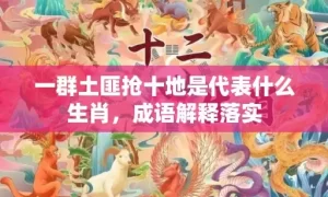 一群土匪抢十地是代表什么生肖，成语解释落实