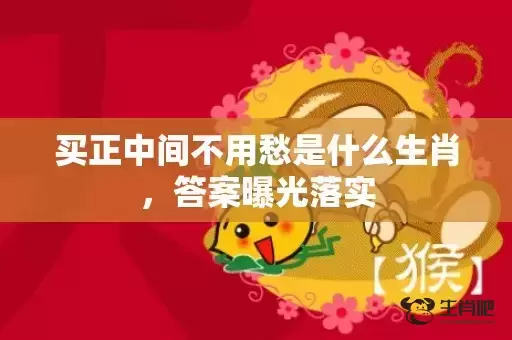 买正中间不用愁是什么生肖，答案曝光落实
