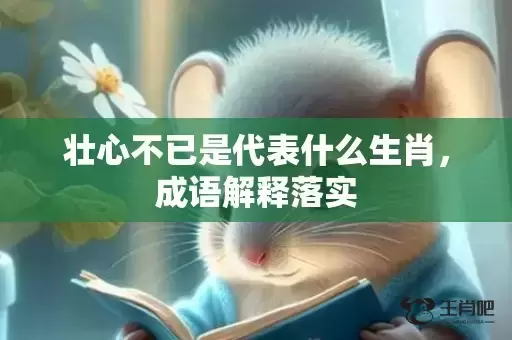 壮心不已是代表什么生肖,成语解释落实 壮心不已是代表什么生肖,成语解释落实