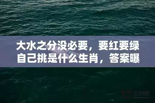 大水之分没必要，要红要绿自己挑是什么生肖，答案曝光落实