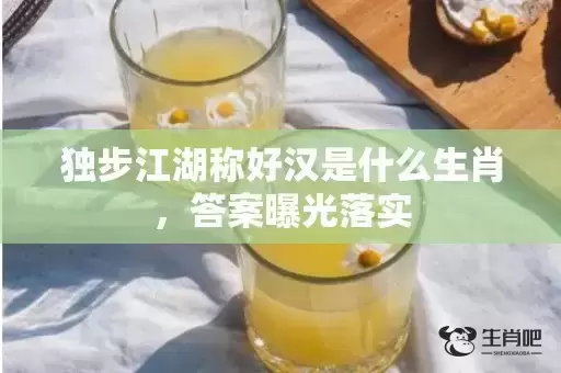独步江湖称好汉是什么生肖，答案曝光落实