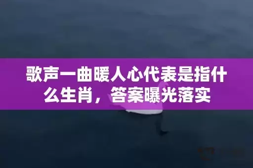 歌声一曲暖人心代表是指什么生肖，答案曝光落实