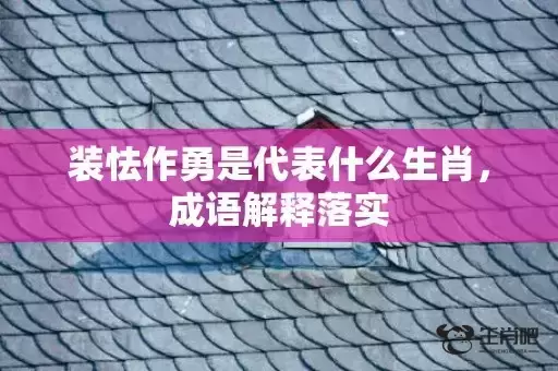 装怯作勇是代表什么生肖，成语解释落实