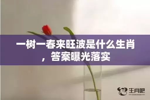 一树一春来旺波是什么生肖,答案曝光落实 一树一春来旺波是什么生肖,答案曝光落实