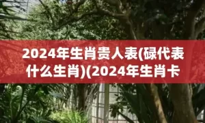 2024年生肖贵人表(碌代表什么生肖)(2024年生肖卡)